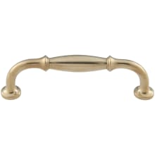 Cala Solid Brass 3-3/4" Center to Center Traditional Barrel Cabinet Handle / Drawer Pull