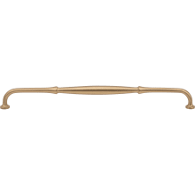 Cala Solid Brass 12" Center to Center Traditional Barrel Large Cabinet Pull / Drawer Pull