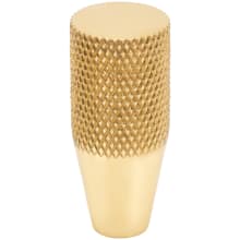 Beliza Solid Brass 1/2" Diamond Knurled Cone Button Modern Industrial Luxury Cabinet Knob / Drawer Knob