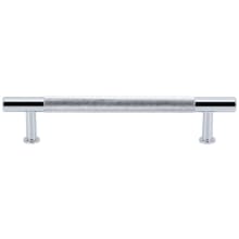 Beliza Solid Brass 5-1/16" Center to Center Diamon Knurled Modern Industrial Cabinet Handle / Drawer Pull