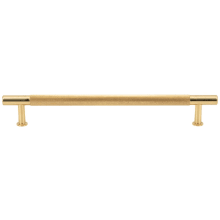 Beliza Solid Brass 7-9/16" Center to Center Diamond Knurled Modern Industrial Cabinet Handle / Drawer Bar Pull