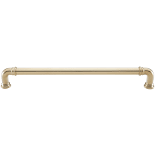 Ronan Solid Brass 12" Center to Center Vintage Industrial Pipe Style Appliance Handle / Appliance Pull