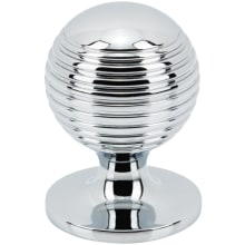 Divina Solid Brass 1-1/8" Round Sphere Ringed Cabinet Ball Knob / Drawer Ball Knob