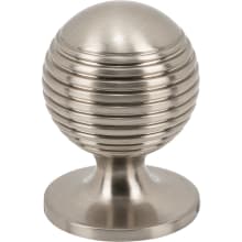Divina 1-1/4" Solid Brass Sphere Ringed Ball Cabinet Knob / Drawer Knob