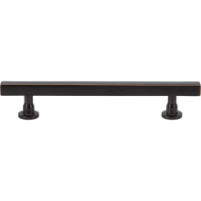Dante Solid Brass 5-1/16" Center to Center Sleek Square Bar Cabinet Handle / Drawer Pull