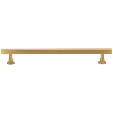 Dante Solid Brass 12" Center to Center Sleek Square Bar Appliance Handle / Appliance Pull