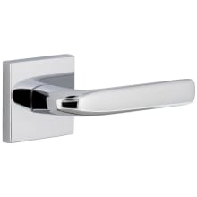 Quadrato Right Handed Solid Brass Non-Turning One-Sided Dummy Door Lever with Bella Lever and Quadrato Backplate