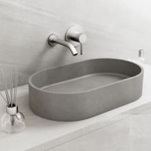 Concreto Stone 13-1/2" Oval Concrete Vessel Bathroom Sink