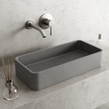 Concreto Stone 11" Rectangular Concrete Vessel Bathroom Sink