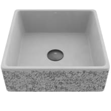 Aster 14-1/2" Square Concrete Vessel Bathroom Sink