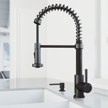Edison 1.8 GPM Single Hole Pre-Rinse Kitchen Faucet - Includes Soap Dispenser