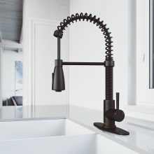 Brant 1.8 GPM Single Hole Pre-Rinse Pull Down Kitchen Faucet - Includes Escutcheon