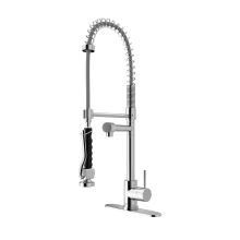 Zurich 1.8 GPM Single Hole Pre-Rinse Pull Down Kitchen Faucet - Includes Escutcheon