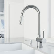 Gramercy 1.8 GPM Single Hole Pull-Down Kitchen Faucet - Includes Soap Dispenser
