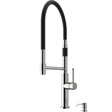 Norwood 1.8 GPM Swivel Kitchen Faucet with Soap Dispenser