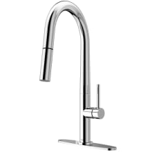 Greenwich 1.8 GPM Single Hole Pre-Rinse Pull Down Kitchen Faucet - Includes Escutcheon