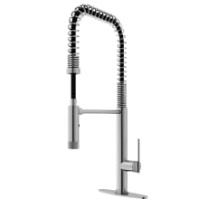 Sterling 1.8 GPM Single Hole Pre-Rinse Pull Down Kitchen Faucet - Includes Escutcheon