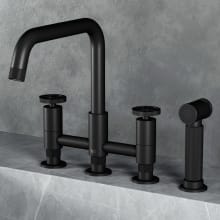 Cass 1.8 GPM Widespread Bridge Kitchen Faucet - Includes Side Spray