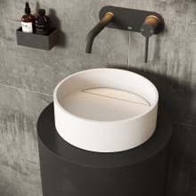Montauk 15" Circular Acrylic, Solid Surface Vessel Bathroom Sink