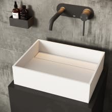 Montauk 13" Rectangular Acrylic, Solid Surface Vessel Bathroom Sink