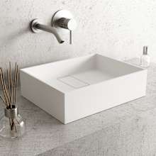 Bryant 17" L x 13" W x 5" H Rectangular Stone Composite Vessel Bathroom Sink