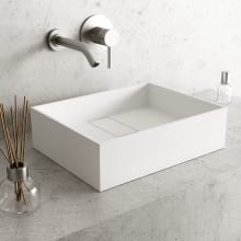 Bryant 13" Rectangular Acrylic, Solid Surface Vessel Bathroom Sink