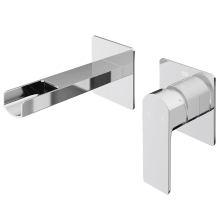 Atticus 1.2 GPM Wall Mounted Widespread Bathroom Faucet