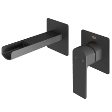 Atticus 1.2 GPM Wall Mounted Widespread Bathroom Faucet