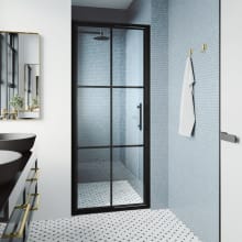 Astoria 76" High x 30" Wide Pivot Framed Shower Door with Clear Glass