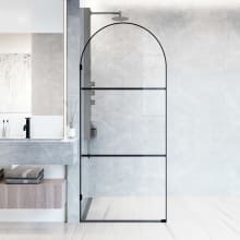 Arden 78" High x 34" Wide Hinged Frameless Shower Door with Clear Glass