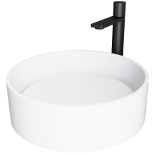 Anvil 16" Matte Stone™ Vessel Bathroom Sink with 1.2 GPM Gotham Deck Mounted Bathroom Faucet and Pop-Up Drain Assembly