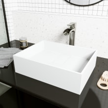 Bryant 13" Acrylic Vessel Bathroom Sink with 1.2 GPM Deck Mounted Bathroom Faucet and Pop-Up Drain Assembly
