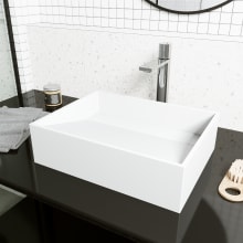 Starr 13" Acrylic Vessel Bathroom Sink with 1.2 GPM Deck Mounted Bathroom Faucet and Pop-Up Drain Assembly