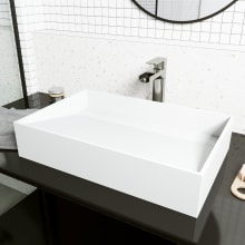 Starr 15" Acrylic Vessel Bathroom Sink with 1.2 GPM Deck Mounted Bathroom Faucet and Pop-Up Drain Assembly