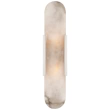 Melange 20" Elongated Sconce with Alabaster by Kelly Wearstler