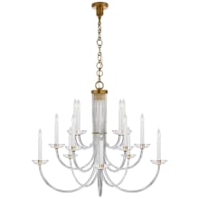 Wharton 38" Chandelier in Clear Acrylic by AERIN