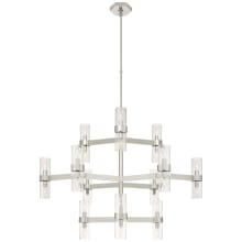Margita 45" Chandelier with Clear or White Glass by AERIN