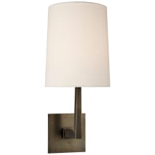 Ojai 17" Medium Single Sconce with Linen Shade by Barbara Barry