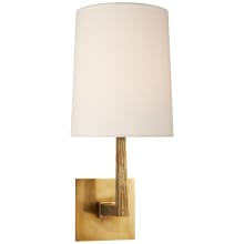 Ojai 17" Medium Single Sconce with Linen Shade by Barbara Barry