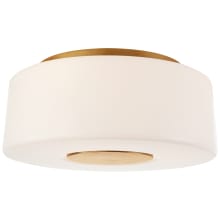 Acme 16" Large Flush Mount with White Glass by Barbara Barry