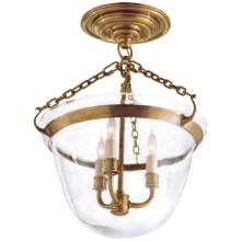 Country 13" Semi-Flush Bell Jar Lantern by E. F. Chapman