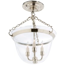 Country 13" Semi-Flush Bell Jar Lantern by E. F. Chapman