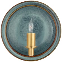 Leeds 8" Small Round Ceramic Sconce by Christopher Spitzmiller