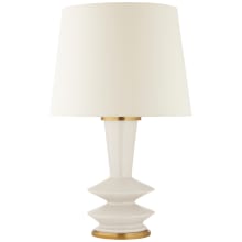 Whittaker 30" Medium Table Lamp with Linen Shade by Christopher Spitzmiller