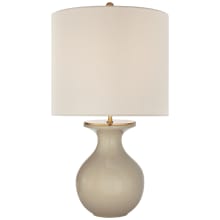 Albie 25" Small Desk Lamp with Cream Linen Shade by kate spade NEW YORK
