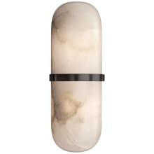 Melange 13" Pill Form Sconce with Alabaster Shade by Kelly Wearstler