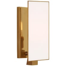 Albertine 11" Petite Sconce with White Diffuser by Thomas O'Brien