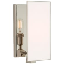 Albertine 12" Small Sconce with White Diffuser by Thomas O'Brien