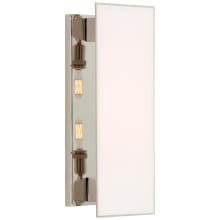 Albertine 18" Medium Sconce with White Diffuser by Thomas O'Brien
