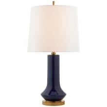 Luisa 31" Large Table Lamp with Linen Shade by Thomas O'Brien
